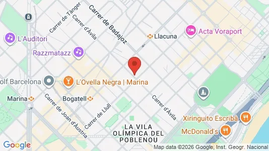 Büros zur Miete i Barcelona Sant Martí - kort over placeringen