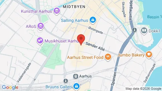 Büros zur Miete i Aarhus C – Foto von Google Street View