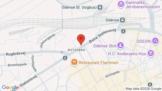 Kantorruimte te koop i Odense C - kort over placeringen