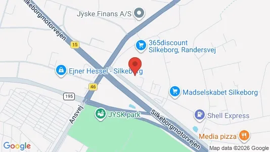 Kontorslokaler för uthyrning i Silkeborg – Foto från Google Street View