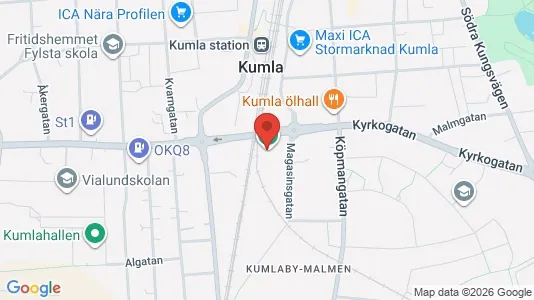 Commercial properties for rent i Kumla - kort over placeringen