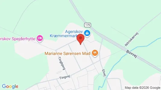 Varastot Myynnissä i Agerskov - Kuva Google Street Viewstä