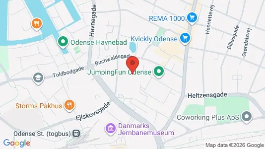 Büros zur Miete i Odense C – Foto von Google Street View