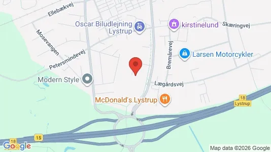 Kontorslokaler för uthyrning i Lystrup – Foto från Google Street View