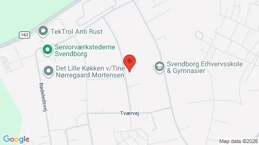 Kontorer til salgs i Svendborg - kort over placeringen