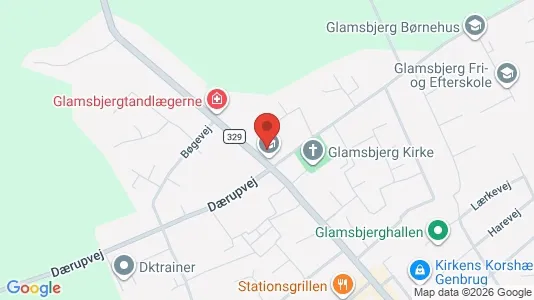Kantorruimte te huur i Glamsbjerg - Foto uit Google Street View
