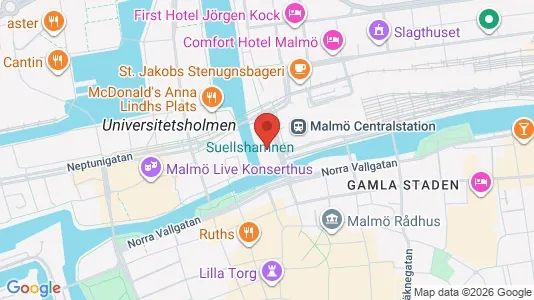 Kontorslokaler för uthyrning i Malmö Centrum – Foto från Google Street View