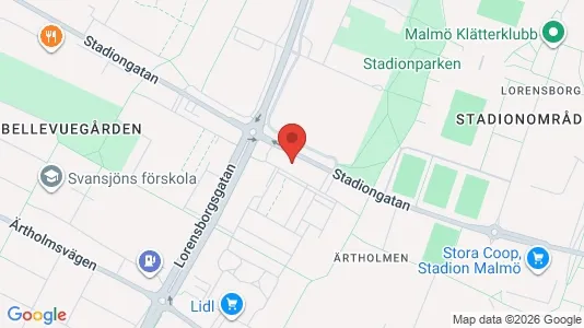 Büros zur Miete i Malmö City – Foto von Google Street View