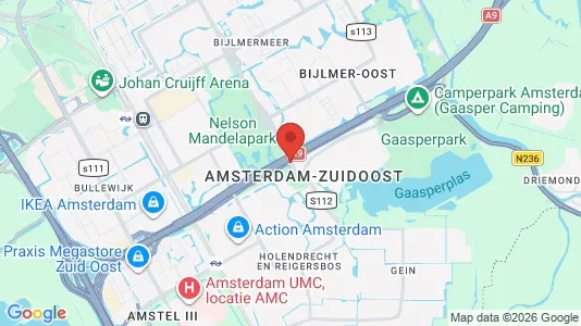 Shops for rent i Amsterdam-Zuidoost - kort over placeringen