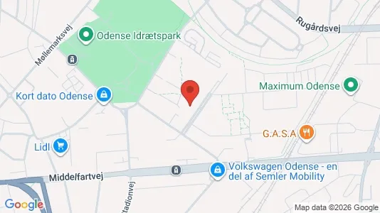 Büros zur Miete i Odense V – Foto von Google Street View