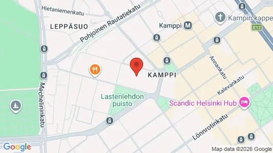 Office spaces for rent i Helsinki Eteläinen - kort over placeringen
