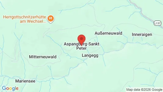 Restaurants for rent i Aspangberg-Sankt Peter - kort over placeringen