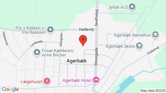 Verkstedhaller til leie i Agerbæk – Bilde fra Google Street View