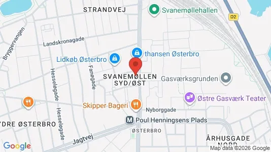 Clinics Vuokrattavana i Østerbro - Kuva Google Street Viewstä