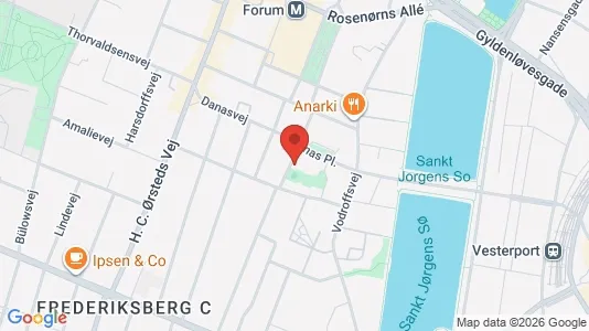 Kliniklokaler til leje i Frederiksberg C - kort over placeringen