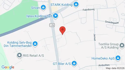 Office spaces for rent i Kolding - kort over placeringen