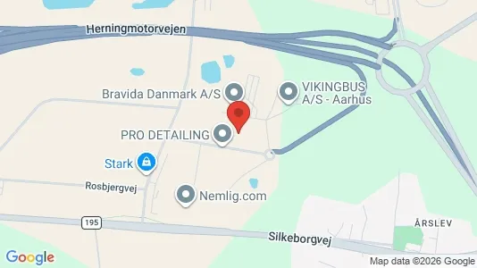 Producties te huur i Brabrand - Foto uit Google Street View
