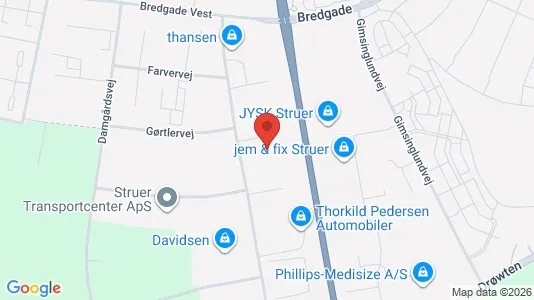 Varastot Vuokrattavana i Struer - Kuva Google Street Viewstä