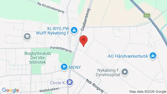 Büros zur Miete i Nykøbing Falster – Foto von Google Street View