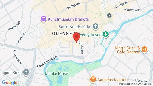 Gewerbeflächen zur Miete i Odense C – Foto von Google Street View