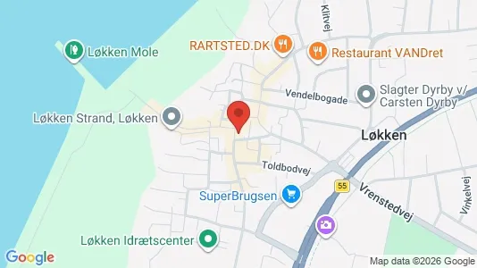 Clinics Vuokrattavana i Løkken - Kuva Google Street Viewstä