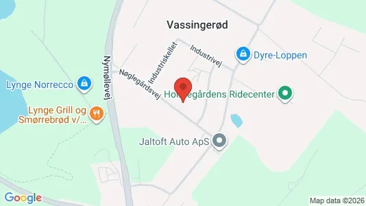 Værkstedslokaler til leje i Lynge - Foto fra Google Street View