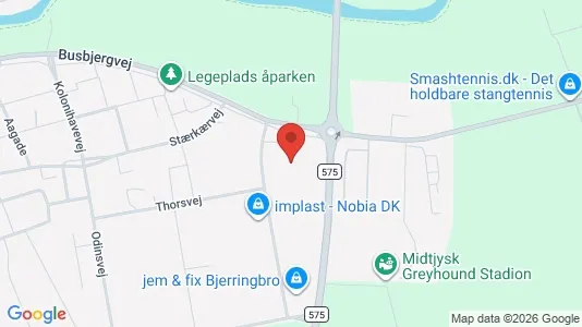 Varastot Vuokrattavana i Bjerringbro - Kuva Google Street Viewstä