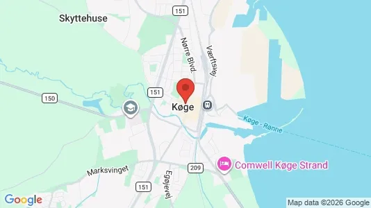 Kaupat Vuokrattavana i Køge - Kuva Google Street Viewstä