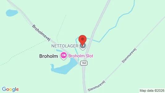 Warehouses for rent i Gudme - kort over placeringen