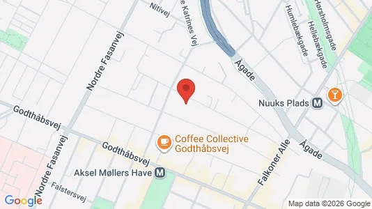 Coworking spaces zur Miete i Frederiksberg - kort over placeringen