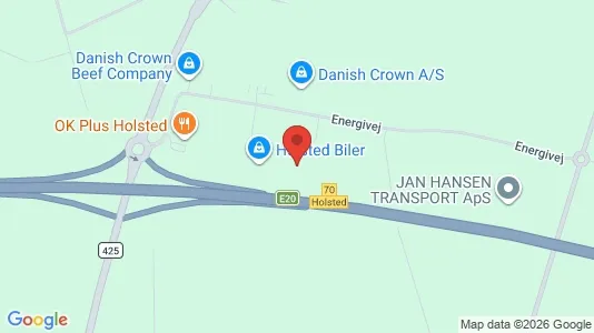 Bedrijfsruimtes te huur i Holsted - Foto uit Google Street View