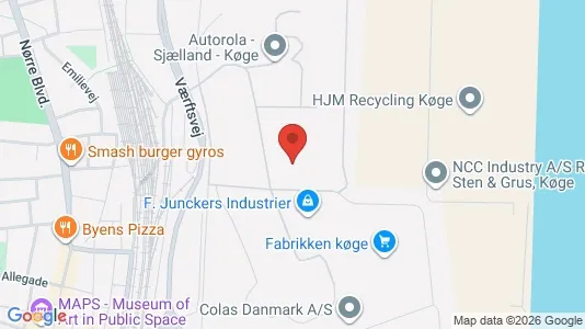 Lager til leie i Køge – Bilde fra Google Street View