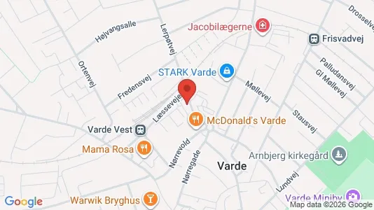 Coworking-tilat Vuokrattavana i Varde - Kuva Google Street Viewstä