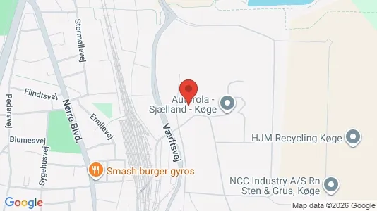 Lager zur Miete i Køge – Foto von Google Street View