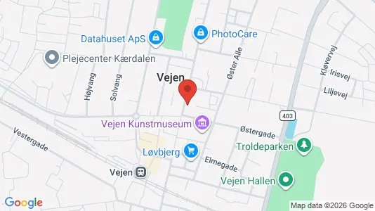 Liikekiinteistöt Vuokrattavana i Vejen - Kuva Google Street Viewstä