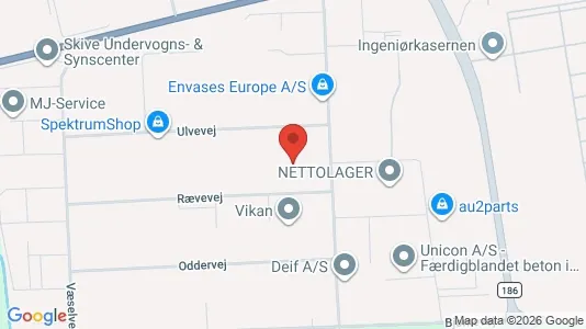 Toimistotilat Vuokrattavana i Skive - Kuva Google Street Viewstä