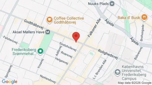 Kliniklokaler til leje i Frederiksberg - Foto fra Google Street View