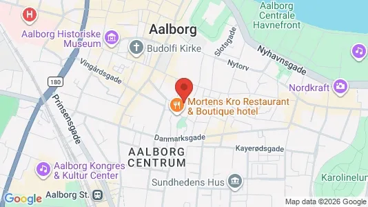 Kontorslokaler för uthyrning i Ålborg Centrum – Foto från Google Street View