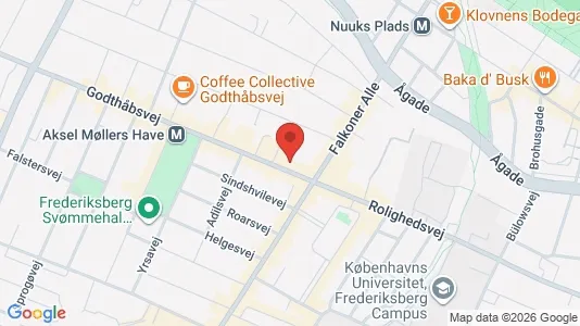 Coworking spaces zur Miete i Frederiksberg - kort over placeringen
