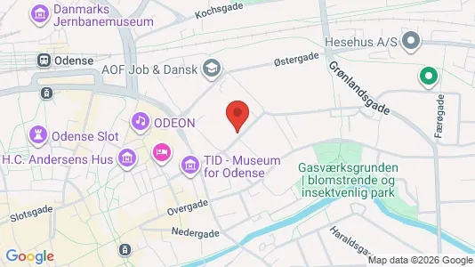 Coworking spaces zur Miete i Odense C – Foto von Google Street View