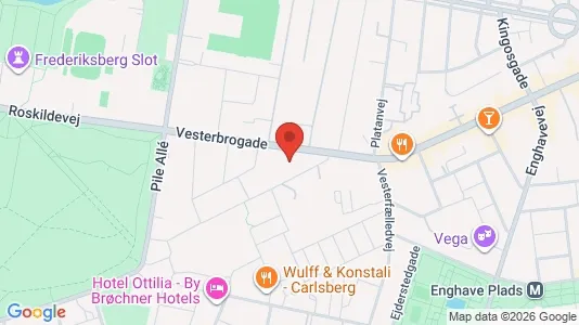 Praxen zur Miete i Frederiksberg C - kort over placeringen