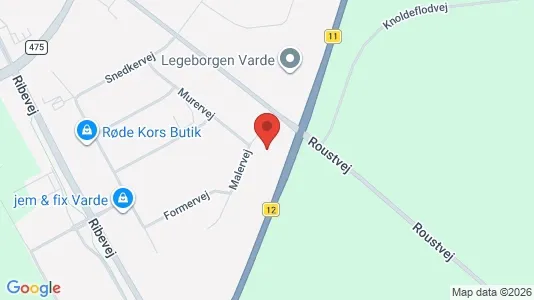 Kontorslokaler för uthyrning i Varde – Foto från Google Street View
