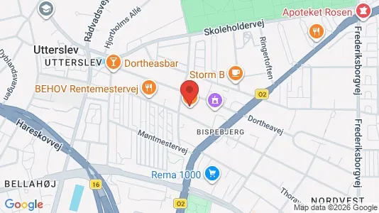 Büros zur Miete i Kopenhagen NV - kort over placeringen