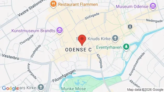 Liikekiinteistöt Vuokrattavana i Odense C - Kuva Google Street Viewstä