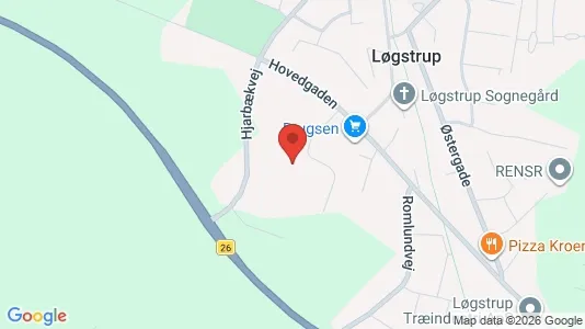 Varastot Vuokrattavana i Løgstrup - Kuva Google Street Viewstä