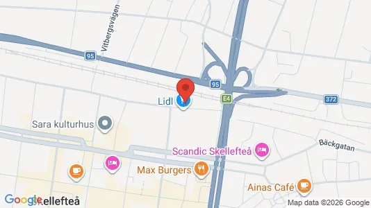 Kontorlokaler til leje i Skellefteå - Foto fra Google Street View