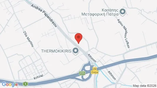 Liikekiinteistöt Myynnissä i Patras - kort over placeringen
