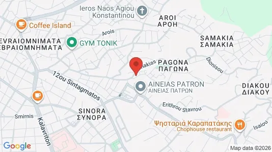 Propiedades comerciales En venta i Patras - kort over placeringen