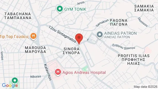 Propiedades comerciales En venta i Patras - kort over placeringen