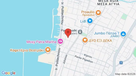 Propiedades comerciales En venta i Patras - kort over placeringen